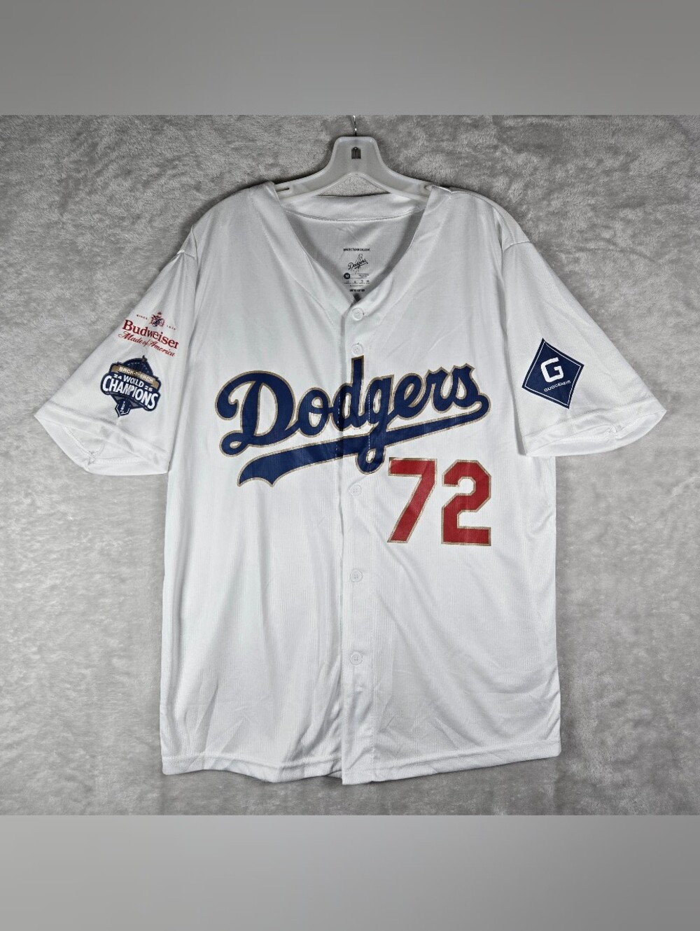 LA Dodgers Miguel Rojas 2025 World Champions Jersey Mens Medium SGA Giveaway